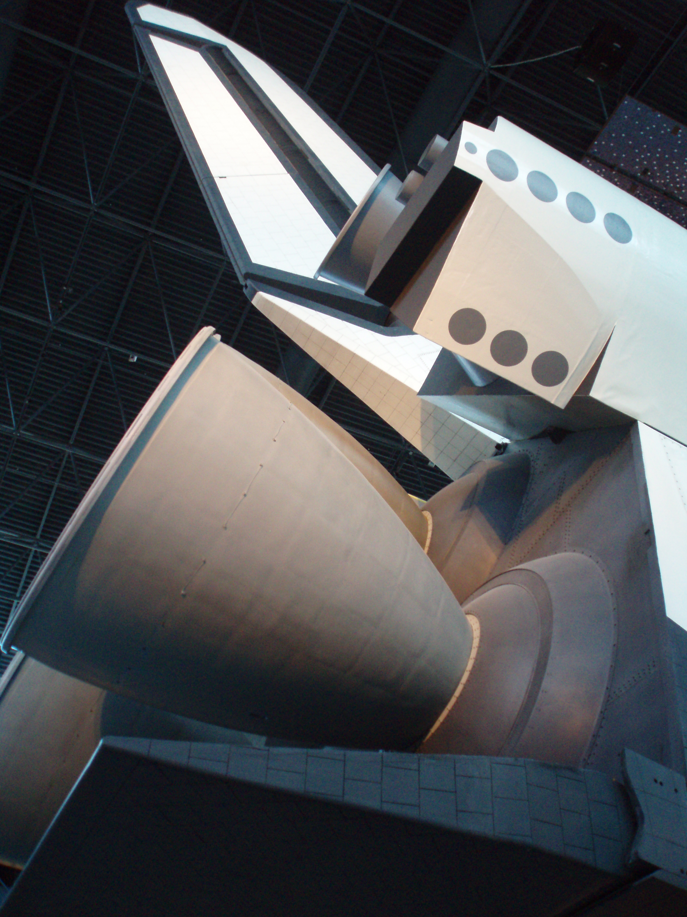 Space Shuttle Enterprise - Vertical Stabilizer and Body Flap - Steven F Udvar Hazy Center Chantilly VA